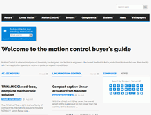 Tablet Screenshot of motioncontrol.com